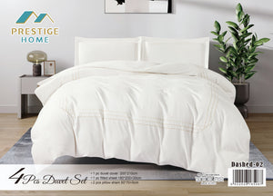 Dashed Duvet Cover Set - King