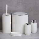 Elegant White Bathroom Set – 6 Pieces