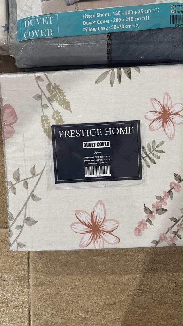 Cotton Floral Bedding Set - Single