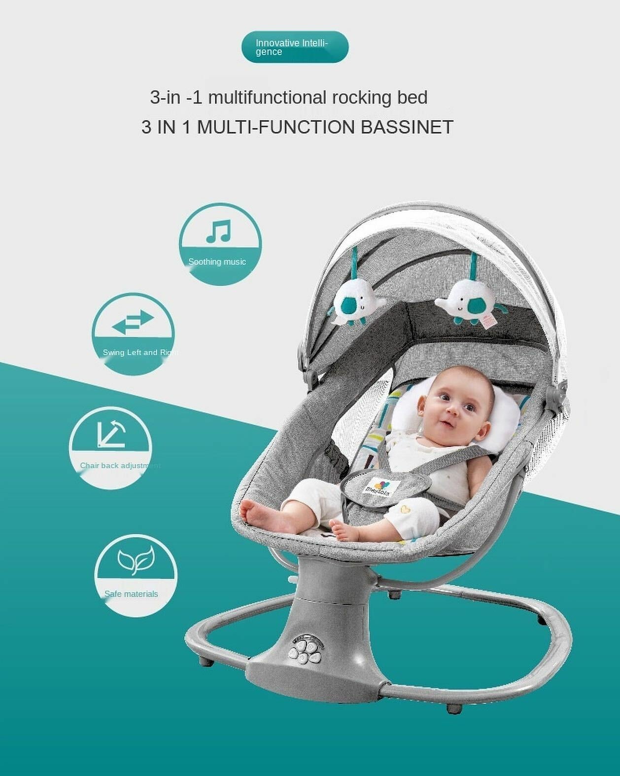 Mastela 3 in 1 Deluxe Swing