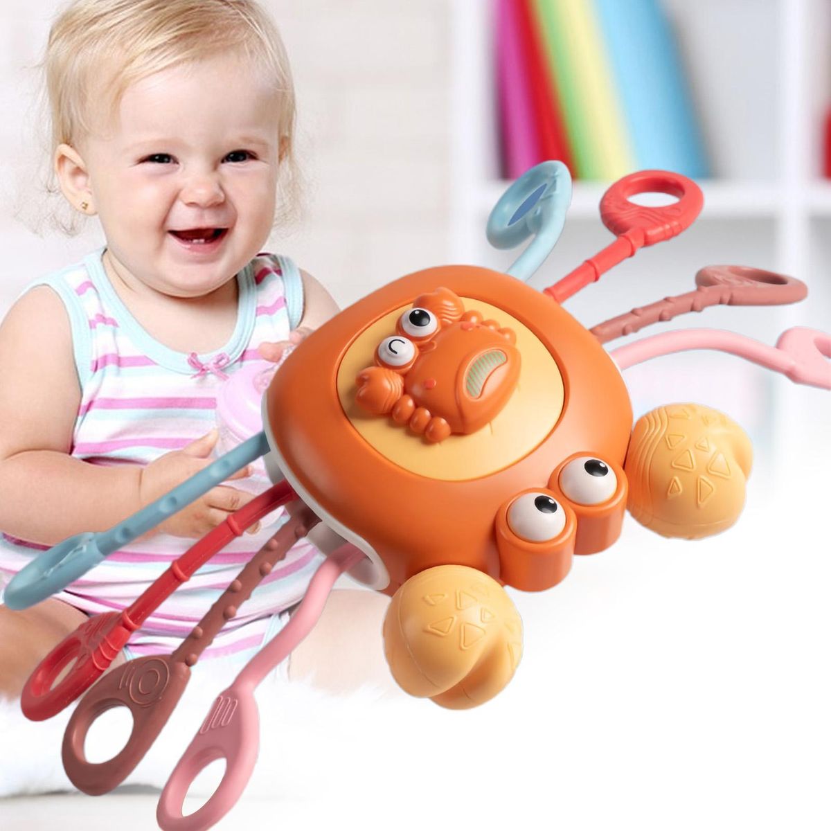 Sensory Silicone Crab