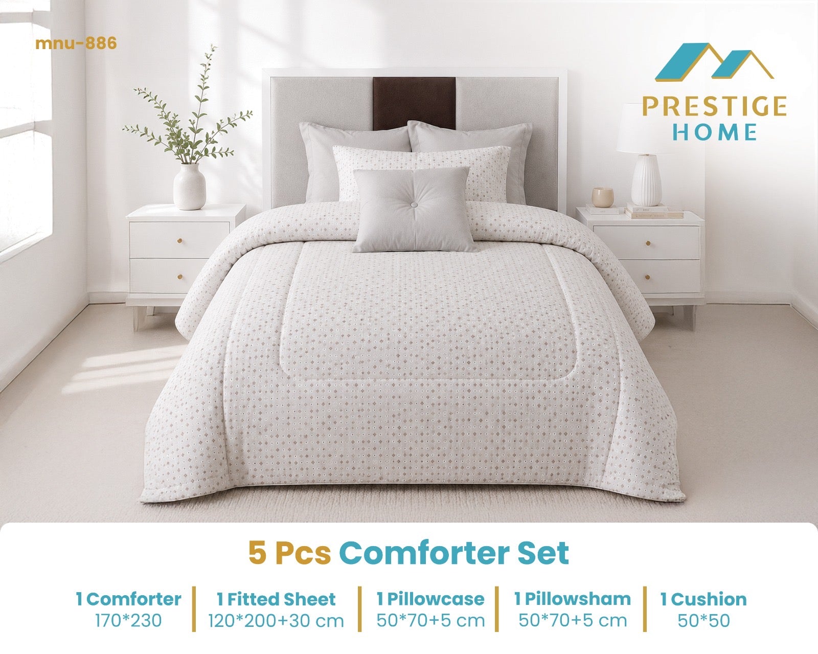 Comforter Set Single 5-Piece