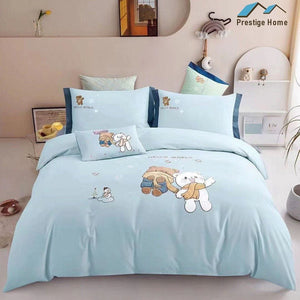 Cotton Bear Friends Duvet Cover Set - Single