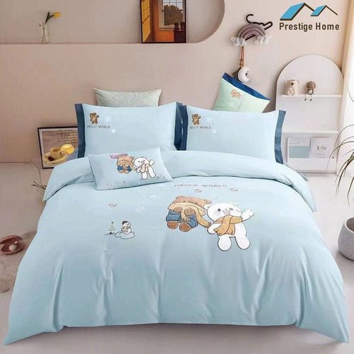 Cotton Bear Friends Duvet Cover Set - Single