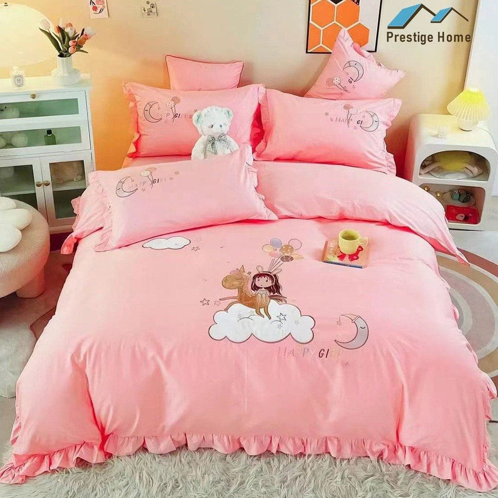 Cotton Ponny Duvet Cover Set - Single