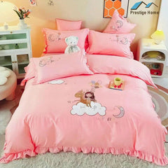 Cotton Ponny Duvet Cover Set - Single