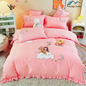 Cotton Ponny Duvet Cover Set - Single