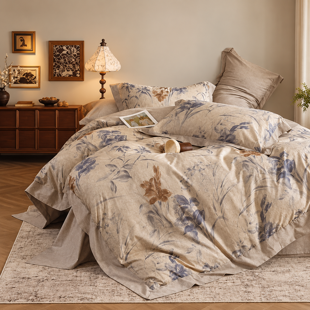 Cotton Duvet Cover Set - King