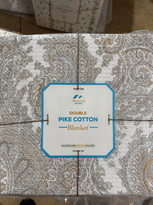 Piké Cotton Blanket - Double