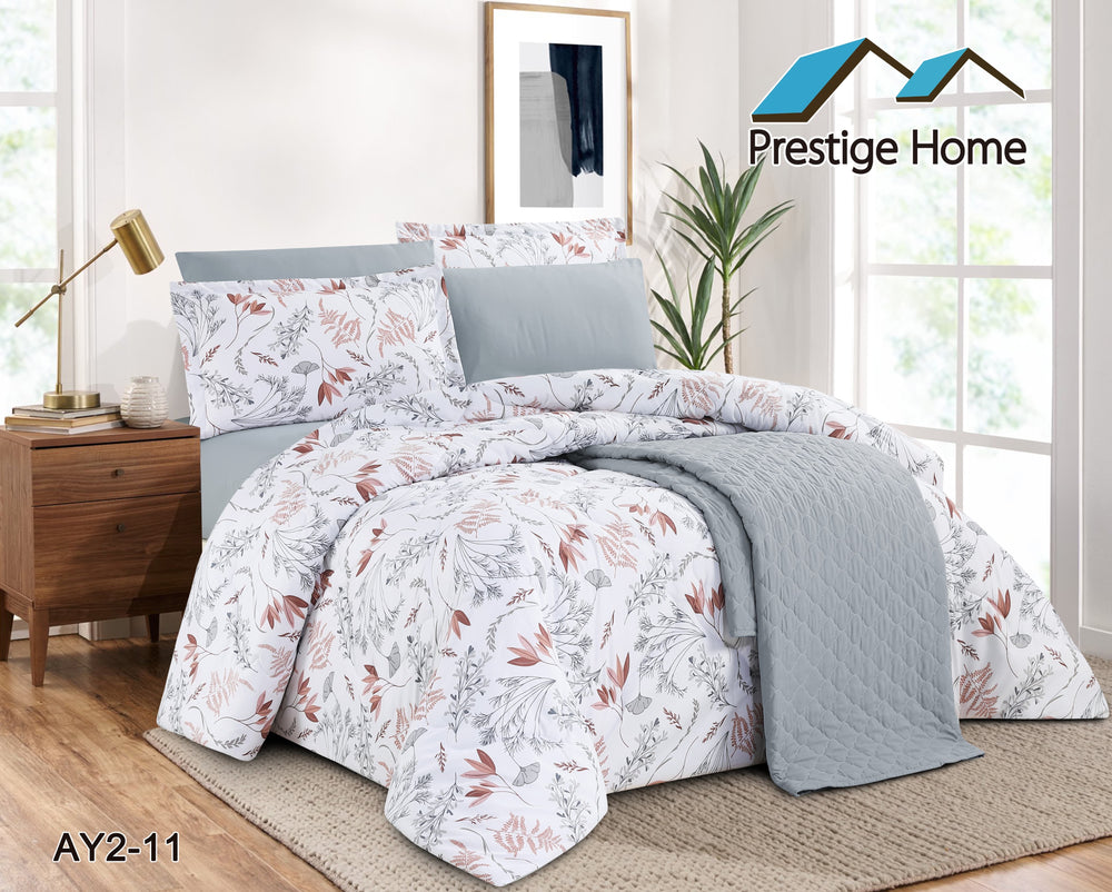 Pastel Floral Comforter Set - Single