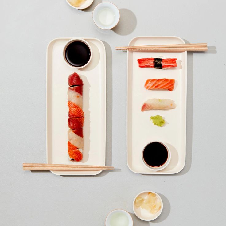 Modern Ceramic Rectangular Sushi & Snack Plate