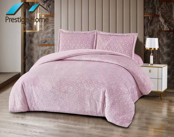 Leaves Embossed Comforter Set - Double