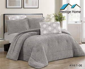 Chevron Texture Comforter Set – Double