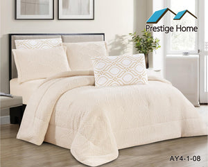 Chevron Texture Comforter Set – Double