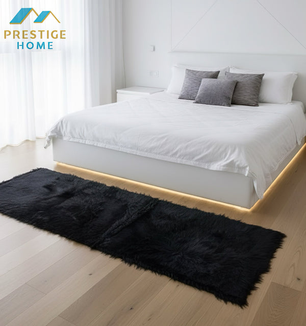 Rectangular Soft Fur Rug - 60x180