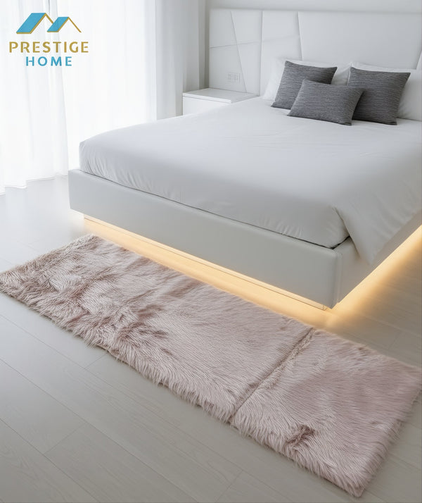 Rectangular Soft Fur Rug - 60x180