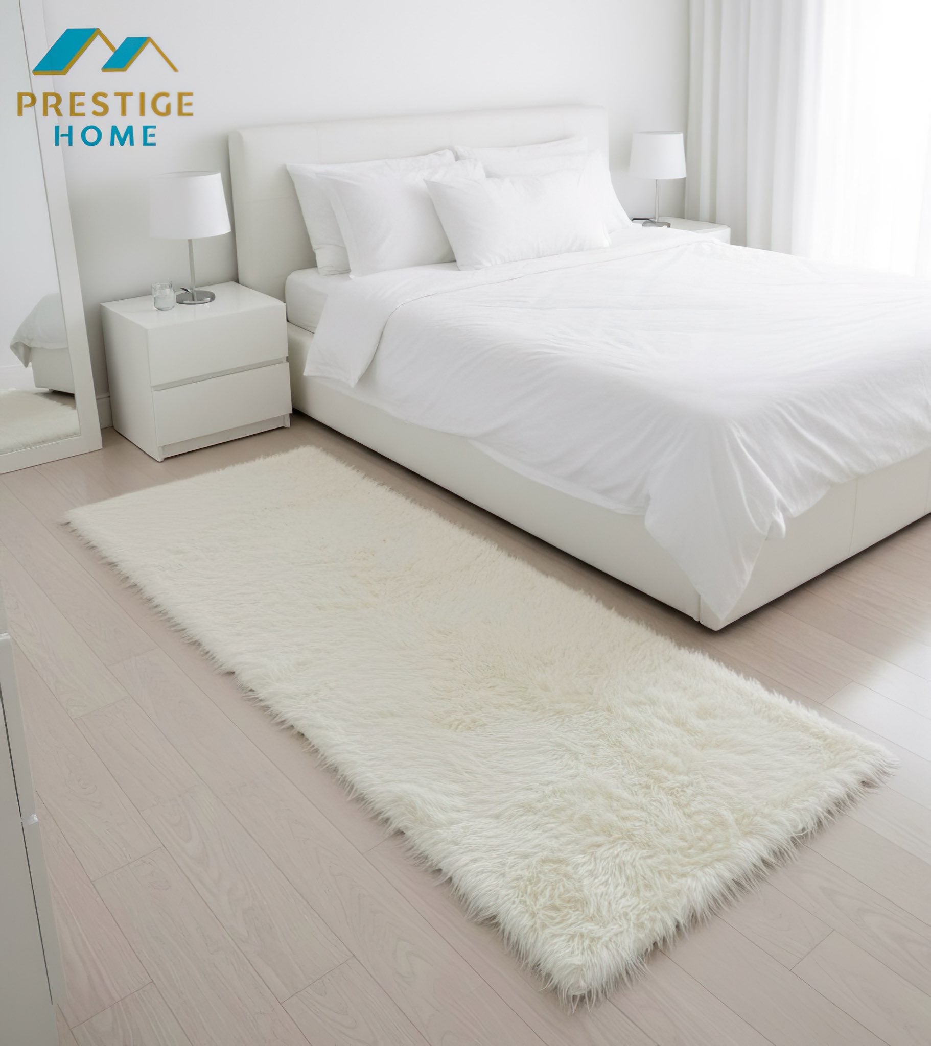Rectangular Soft Fur Rug - 60x180