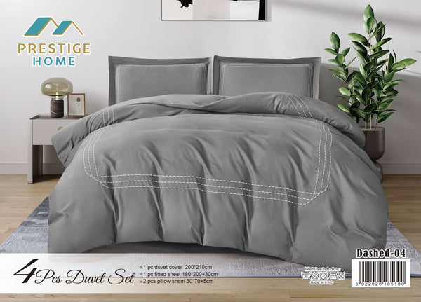Dashed Duvet Cover Set - King