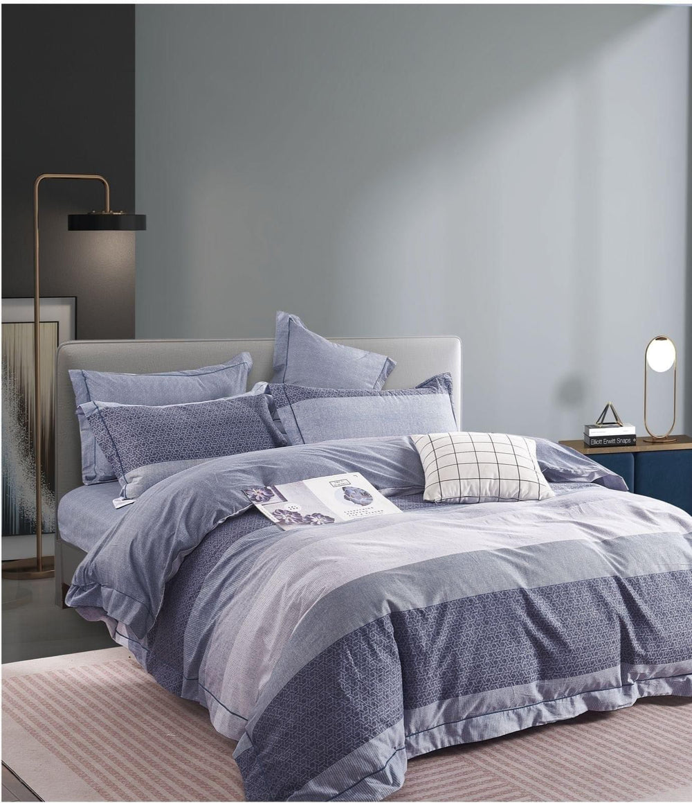 Cotton Degraded Duvet Cover Set - Double