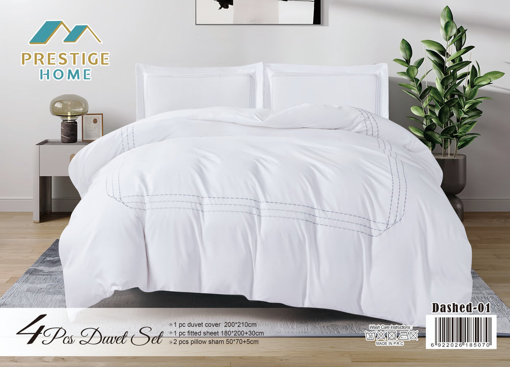 Dashed Duvet Cover Set - King