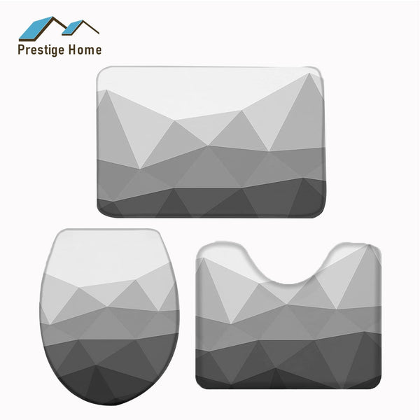 Pieces Bathroom Mat Set
