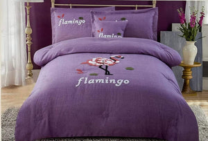 Flamingo Comforter Set - Single