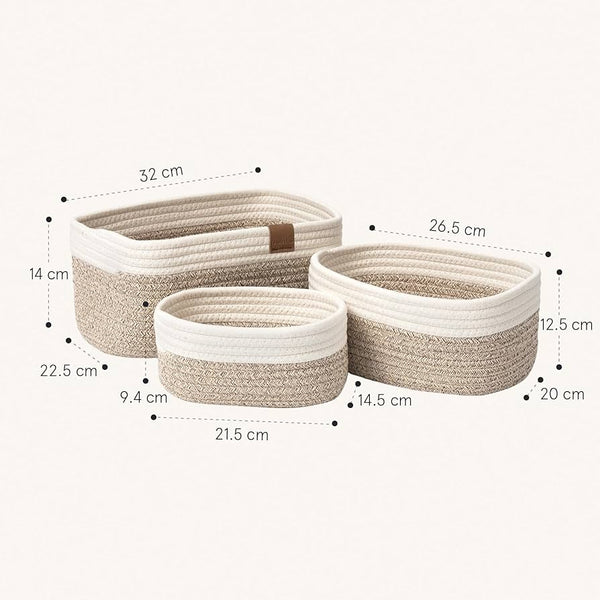 Storage basket - 3 Pieces Set