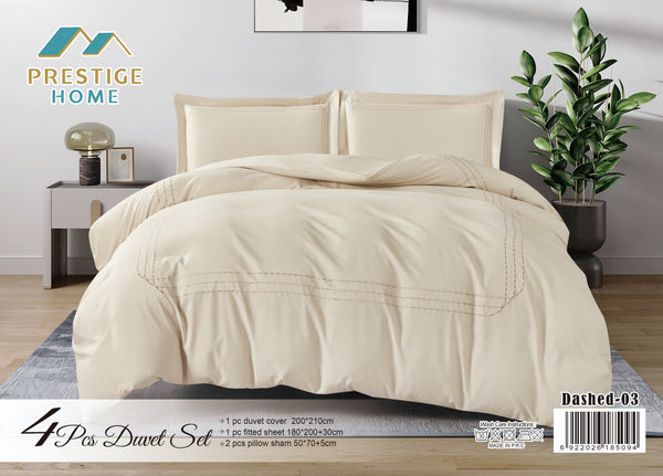 Dashed Duvet Cover Set - King
