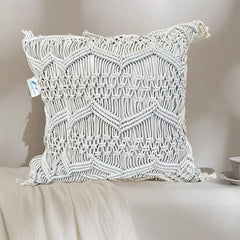 Boho Macrame Cushion - 45x45 cm