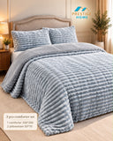 Norvella Flannel Comforter Set - Single