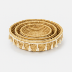 Tassel Charm Baskets - 3 Pcs