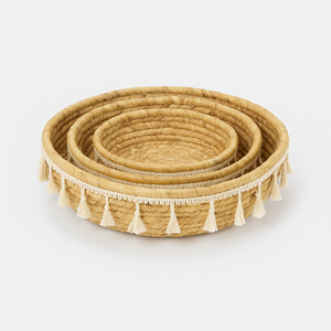 Tassel Charm Baskets - 3 Pcs