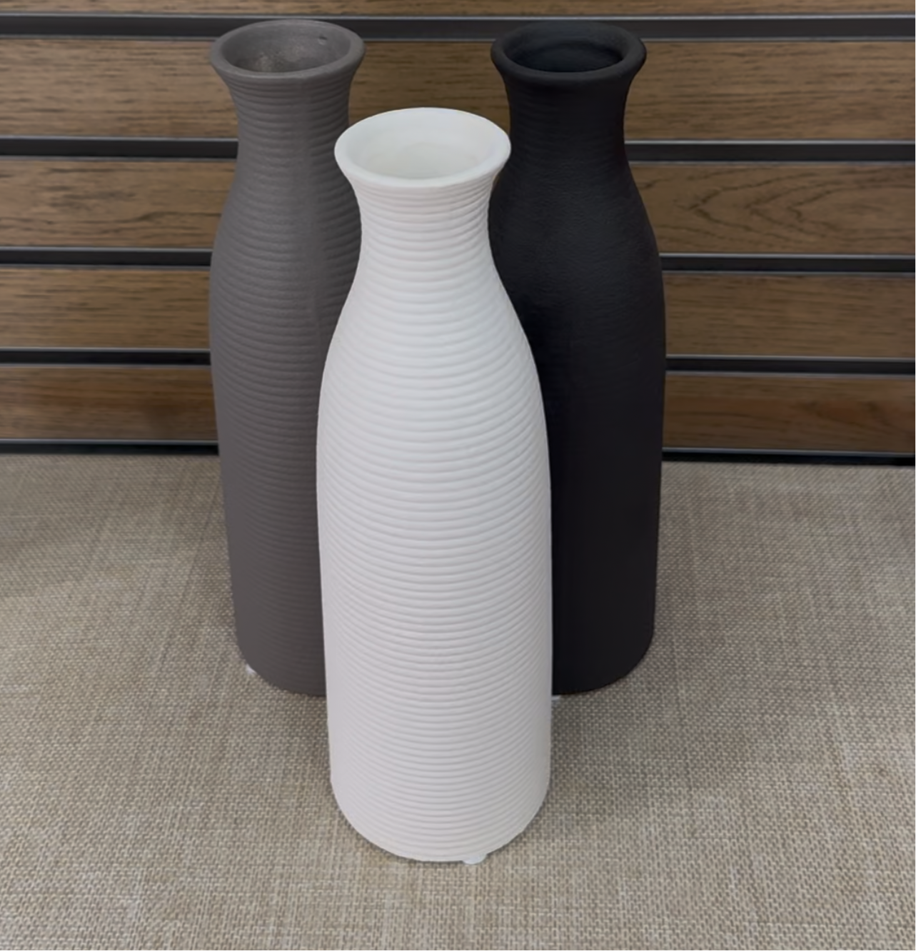 Tri color vase