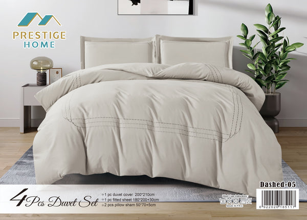 Dashed Duvet Cover Set - King