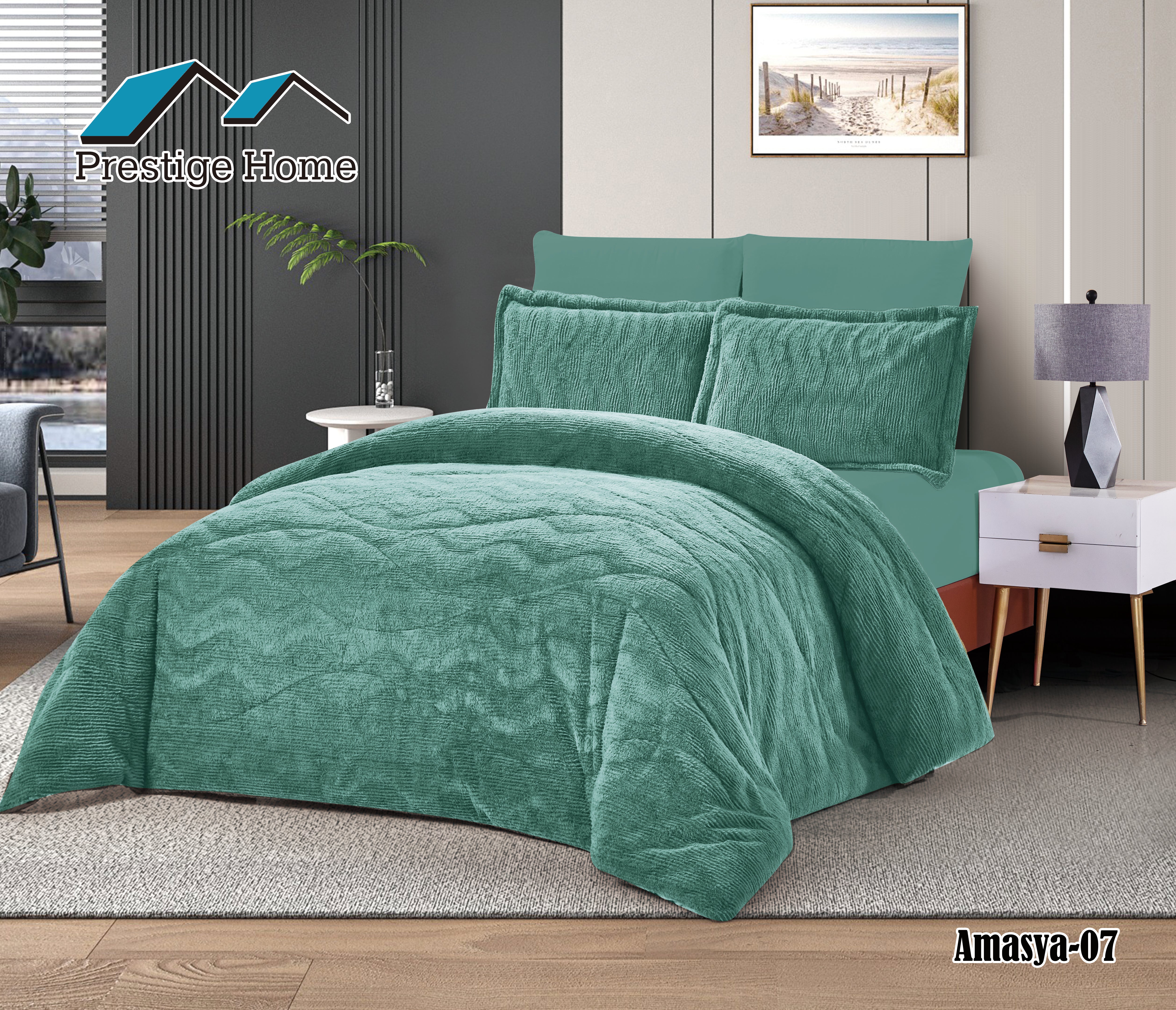 Amasya Rabbit Comforter Set - Double