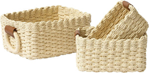 Woven baskets- 3 Pieces set