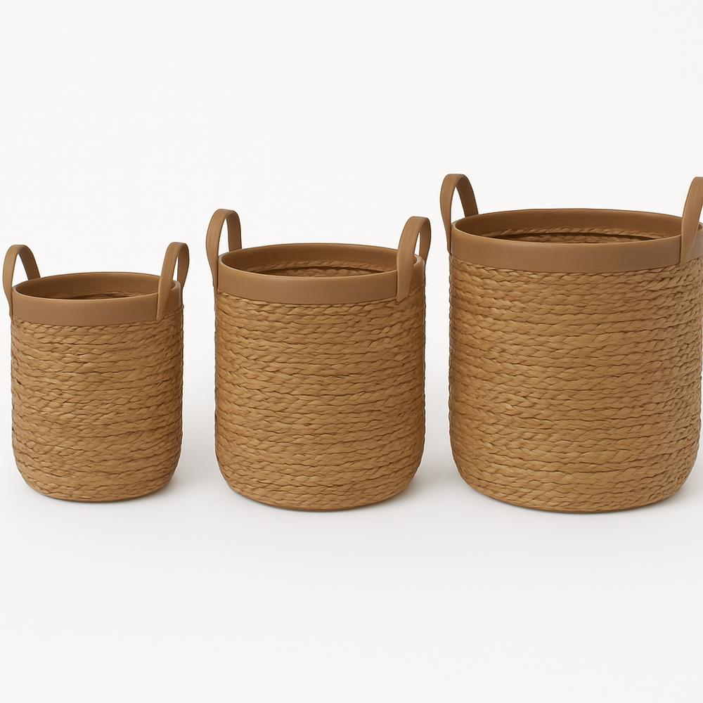 Atlas Woven Basket Set - 3 Pcs