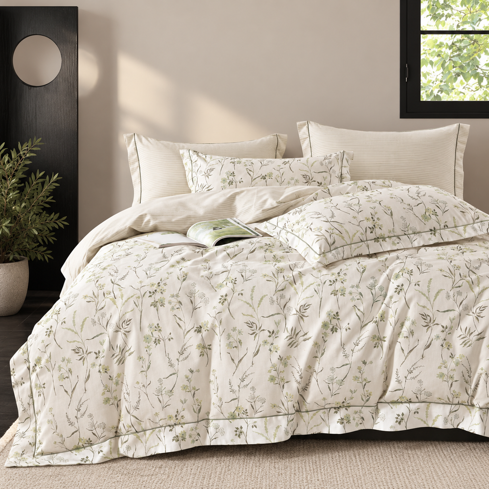 Cotton Duvet Cover Set - Double