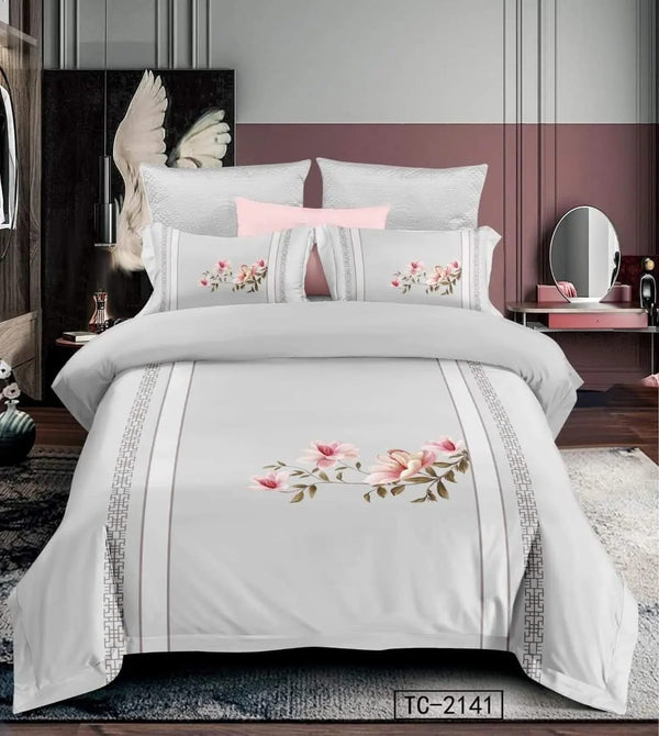 Flower Comforter Set 6 pieces - Double
