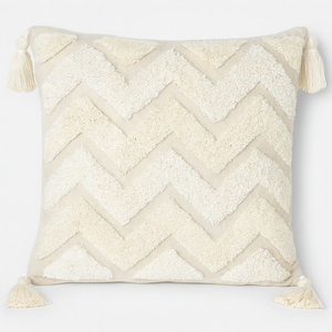 Boho Textured Chevron Cushion