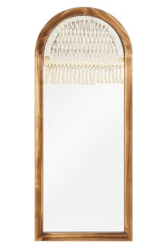 Arched Macramé Boho Mirror - 110 cm