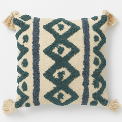 Moroccan Diamond-Tufted Cushion - 45 x 45 cm