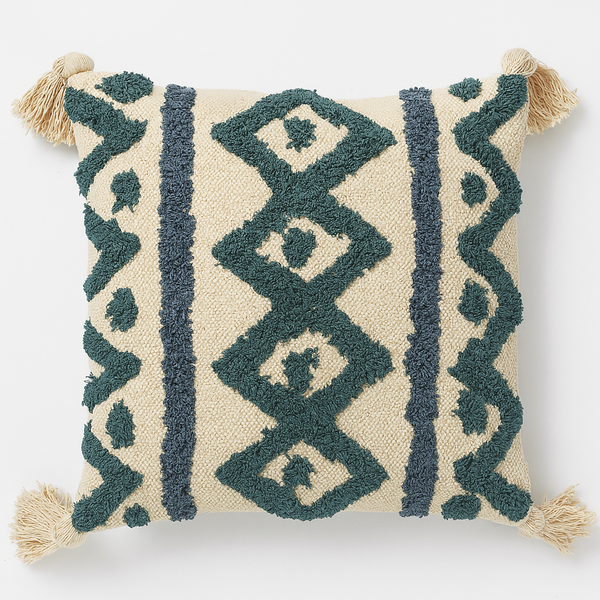 Moroccan Diamond-Tufted Cushion - 45 x 45 cm