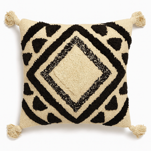 Midnight Diamond Tufted Cushion - 45 x 45 cm