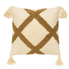 Cocoa Cross Woven Cushion - 45 x 45 cm