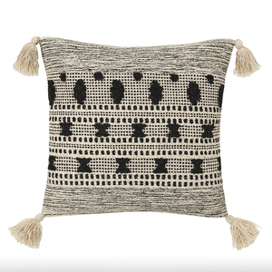 Black Loom Boho Cushion - 45 x 45 cm
