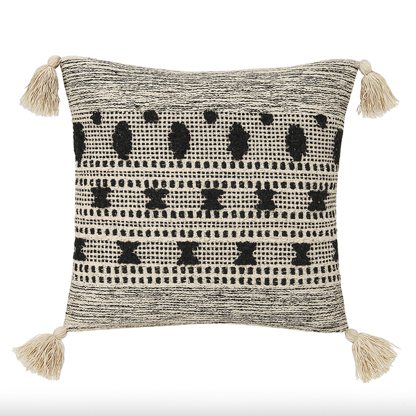 Black Loom Boho Cushion - 45 x 45 cm