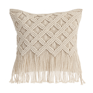 Boho Macrame Cushion - 45x45 cm