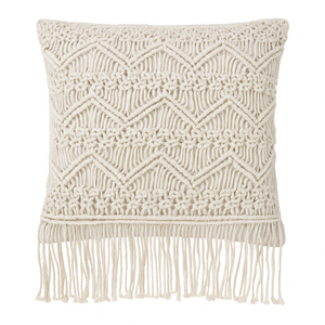 Boho Macrame Cushion - 45x45 cm