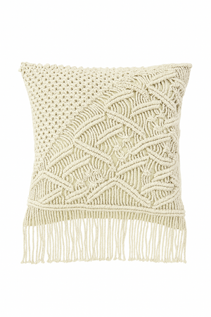 Boho Macrame Cushion - 45x45 cm